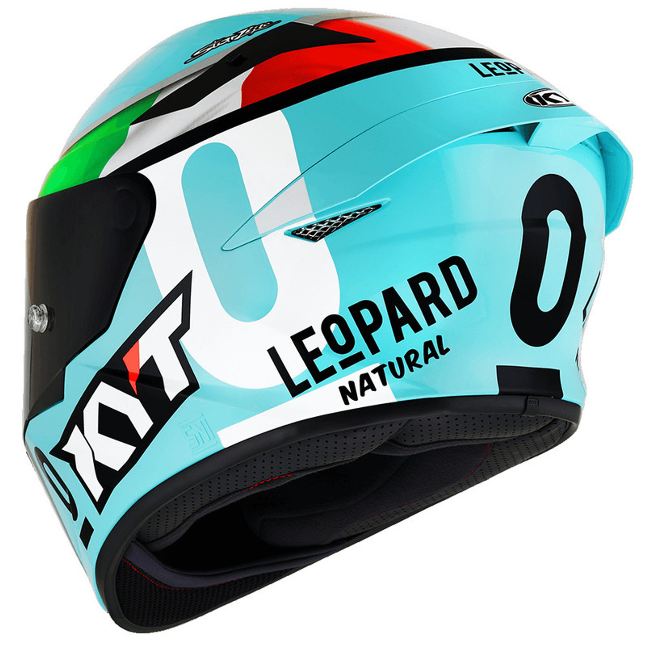 KYT TT Course Leopard Replica Tri Color Helmet Speed Addicts