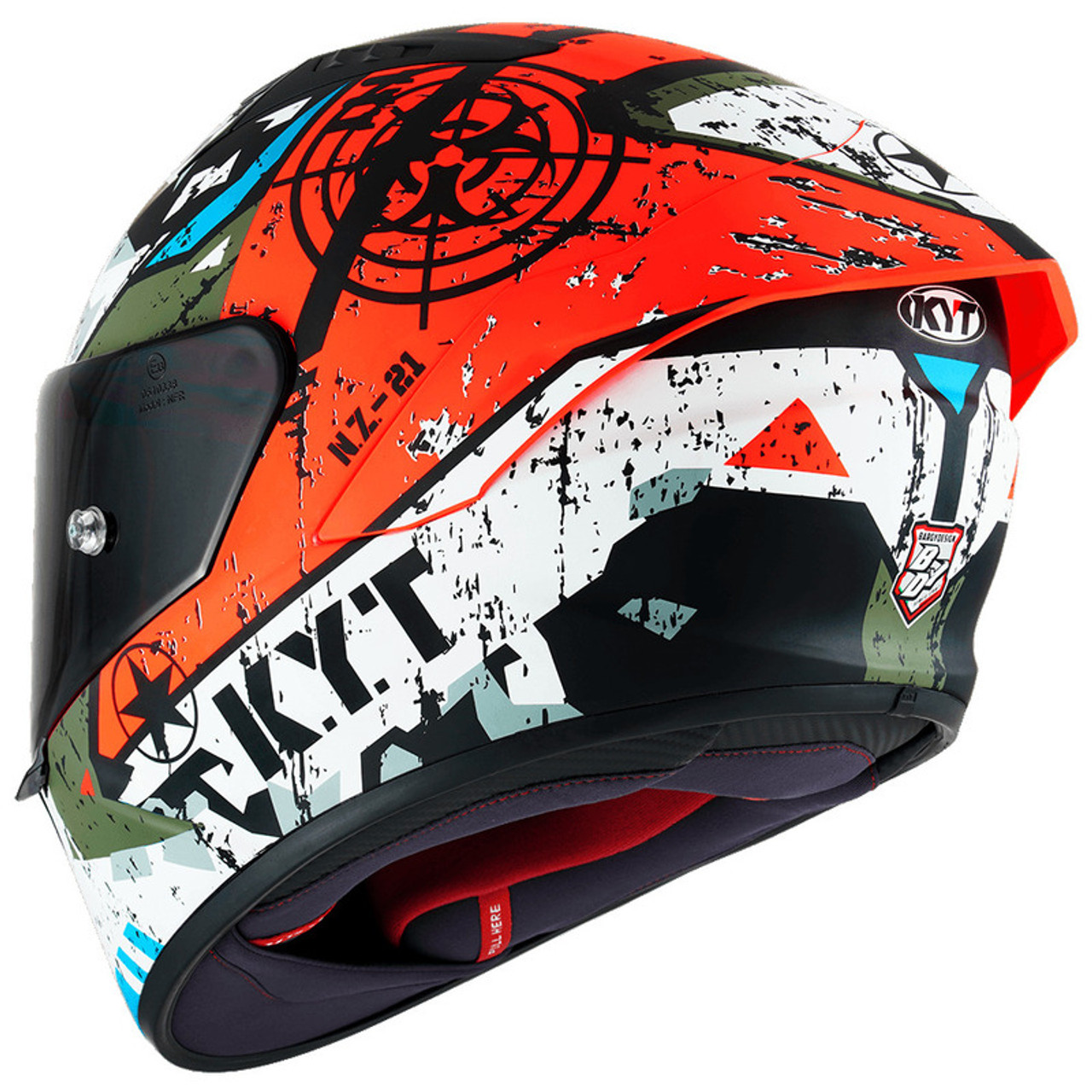 KYT NZ-Race Blazing Matte Red Helmet - Speed Addicts