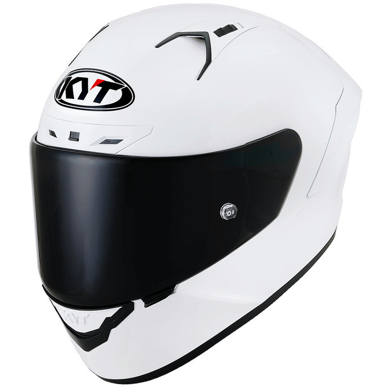 KYT NZ-Race Plain White Helmet - Speed Addicts