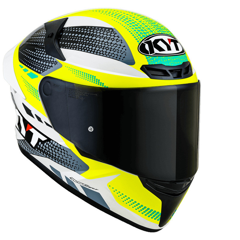 KYT TT Course Gear Black Yellow Helmet