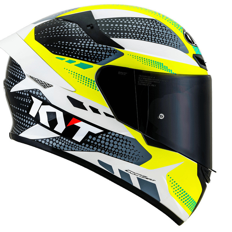 KYT TT Course Gear Black Yellow Helmet