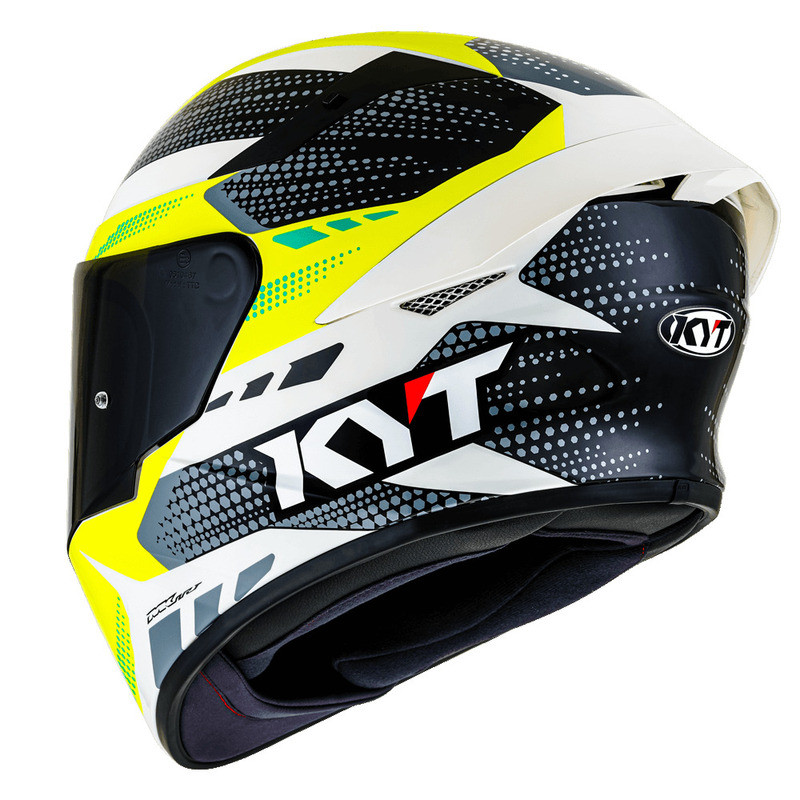 KYT TT Course Gear Black Yellow Helmet