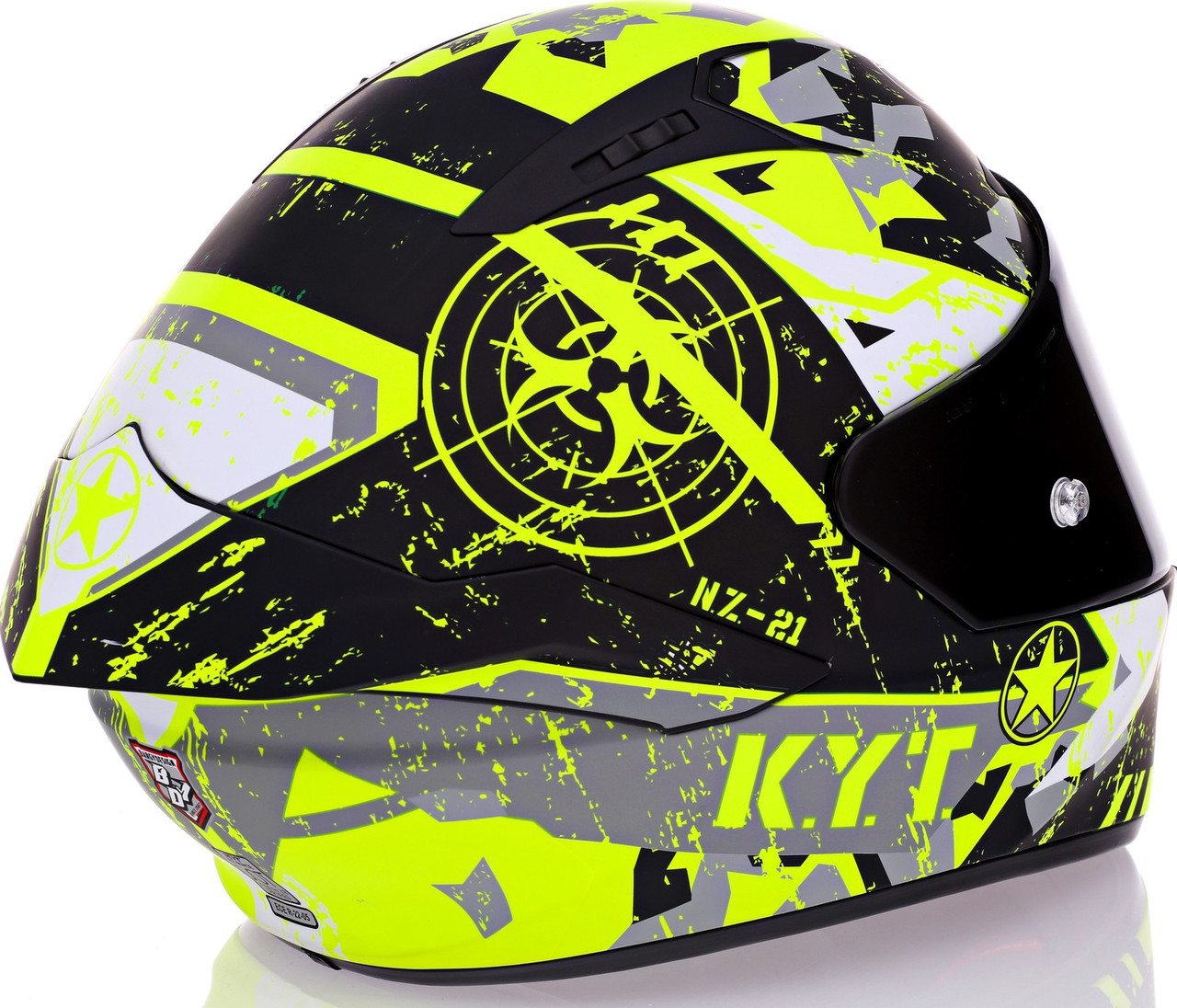 KYT NZ-Race Blazing Matte Yellow Helmet