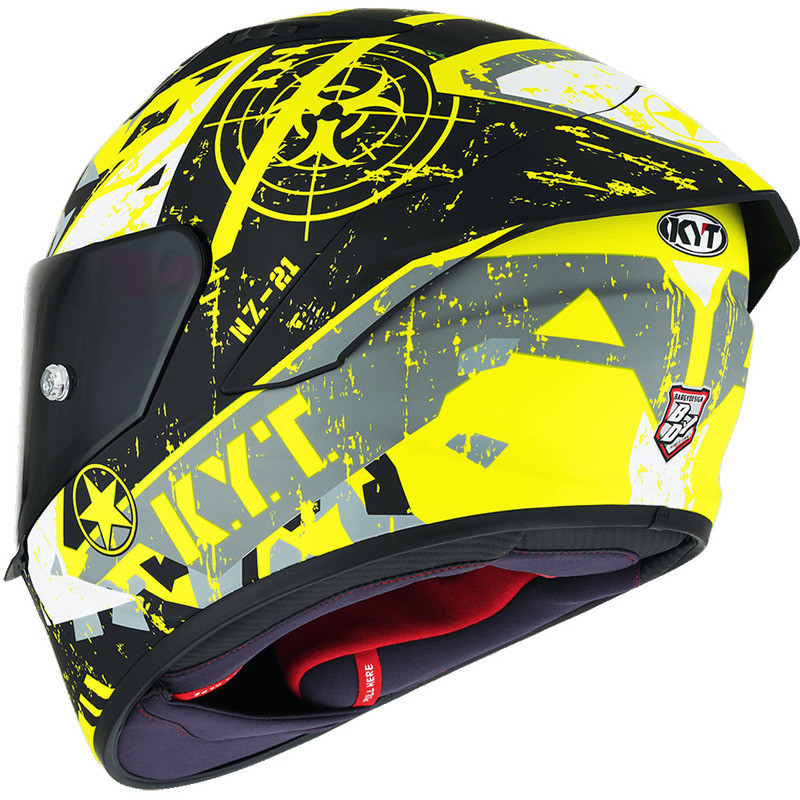 KYT NZ-Race Blazing Matte Yellow Helmet