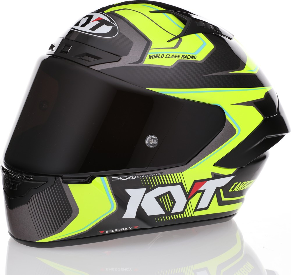 KYT NZ-Race Carbon Competition Yellow Helmet