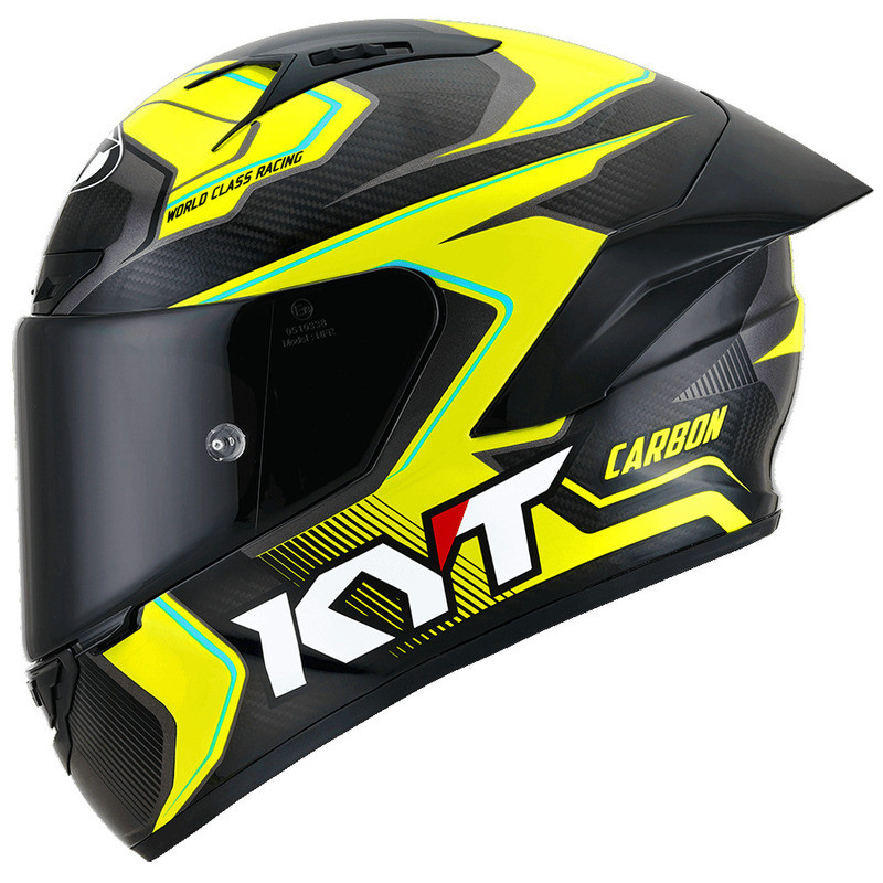 KYT NZ-Race Carbon Competition Yellow Helmet