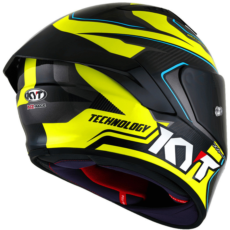 KYT NZ-Race Carbon Competition Yellow Helmet