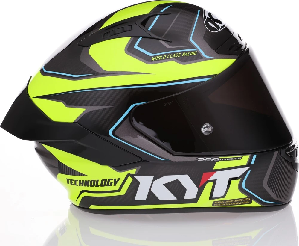 KYT NZ-Race Carbon Competition Yellow Helmet