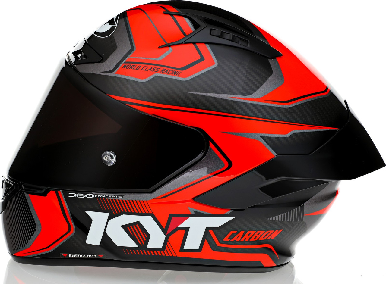 KYT NZ-Race Carbon Competition Red Helmet