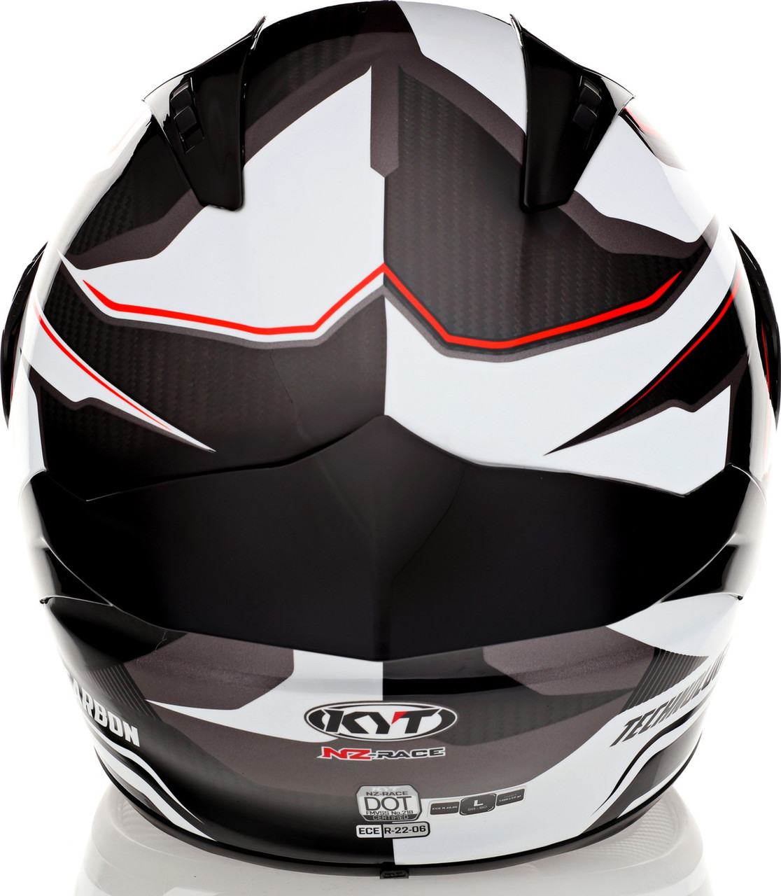 KYT NZ-Race Carbon Competition White Helmet - Speed Addicts