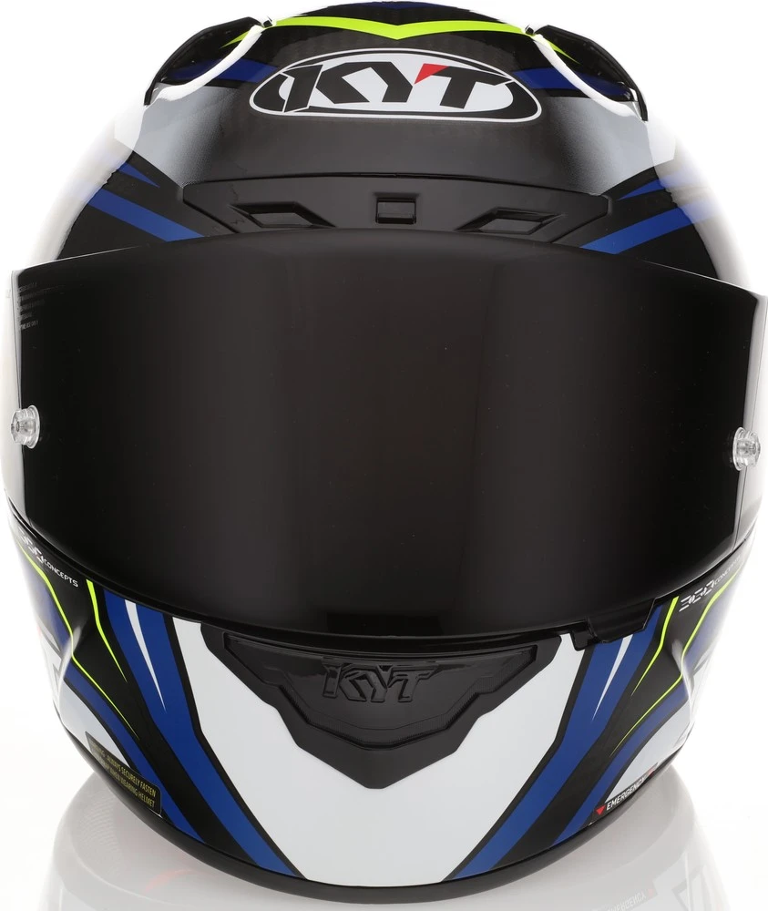 KYT NZ-Race Carbon Stride Blue White Helmet