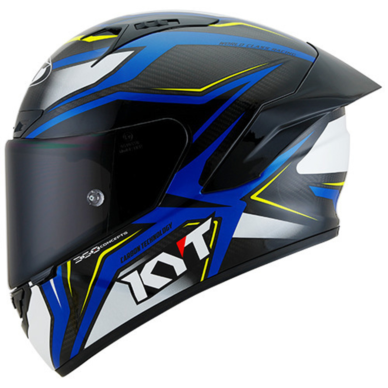 KYT NZ-Race Carbon Stride Blue White Helmet