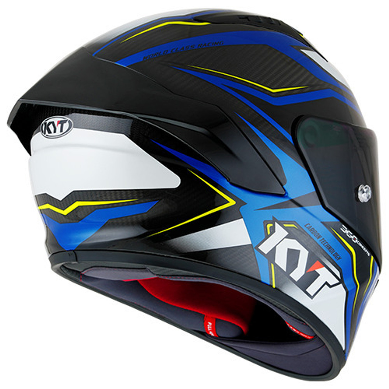 KYT NZ-Race Carbon Stride Blue White Helmet