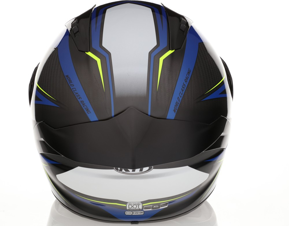 KYT NZ-Race Carbon Stride Blue White Helmet