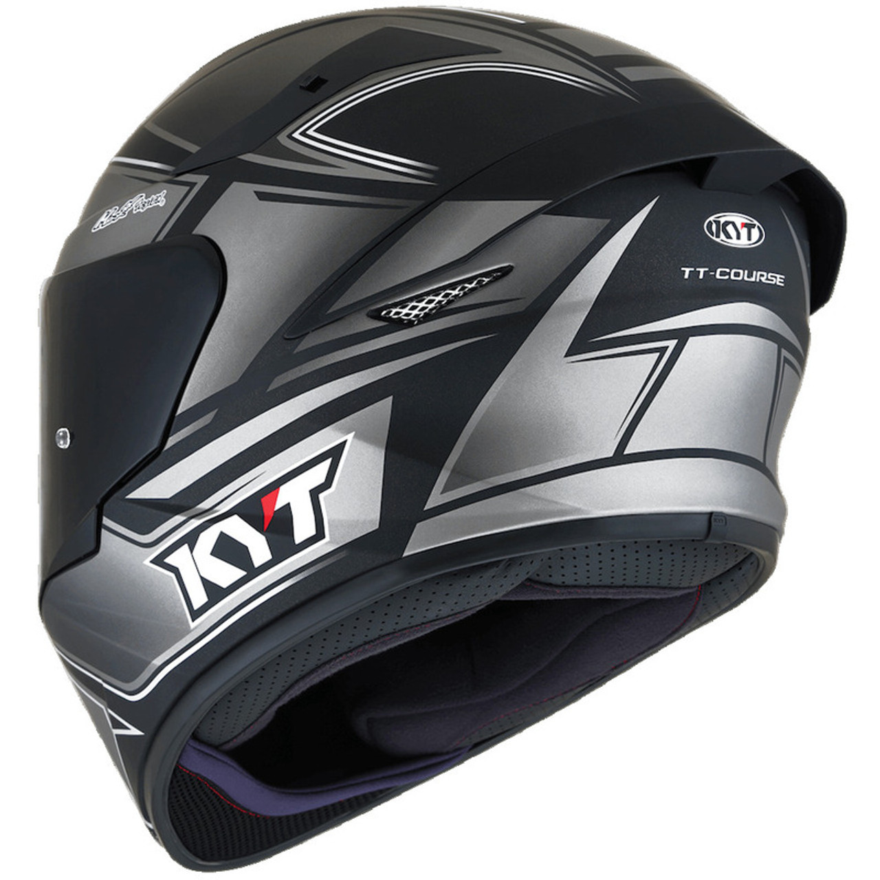 KYT TT Course Tourist Matte Cool Grey Helmet