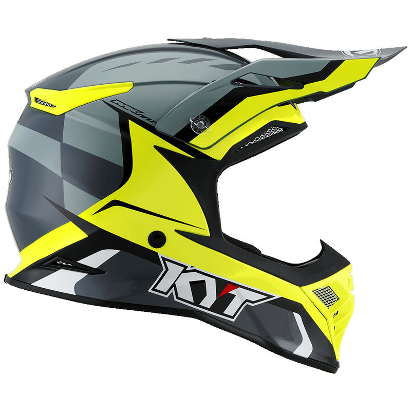 KYT Skyhawk Glowing Anthracite Yellow Helmet
