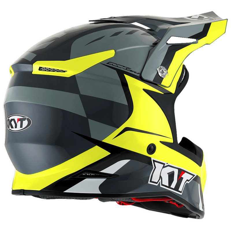 KYT Skyhawk Glowing Anthracite Yellow Helmet