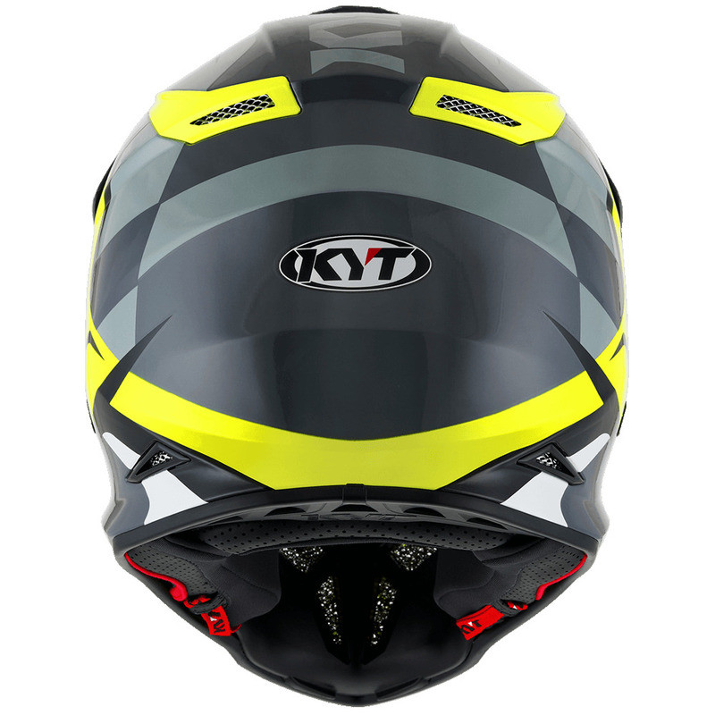 KYT Skyhawk Glowing Anthracite Yellow Helmet