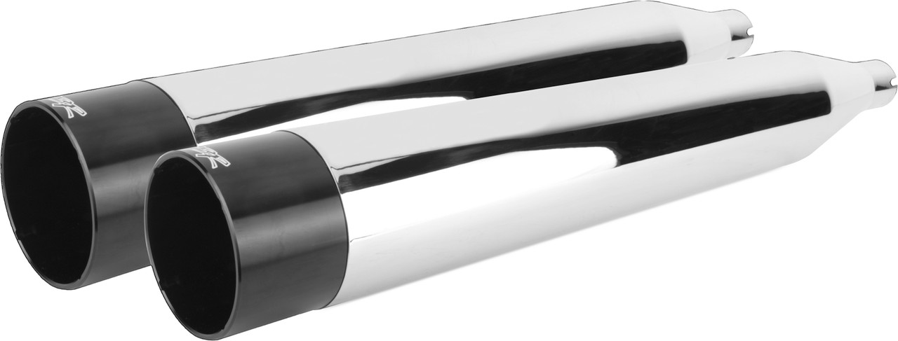 Two Brothers Racing Comp S Slip-On Touring M8 Chrome W/Black End Cap - 005-4560499D