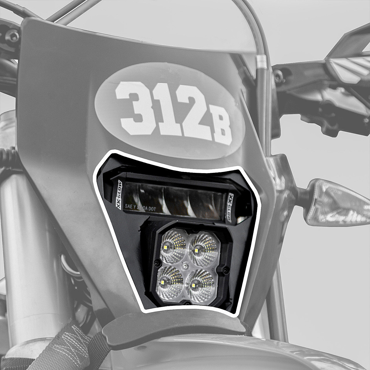 Xk Glow Dual Sport Headlight Kit Ktm - XK-DS-KTM