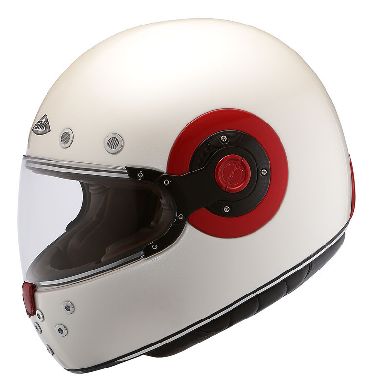 SMK Retro White Helmet - Speed Addicts