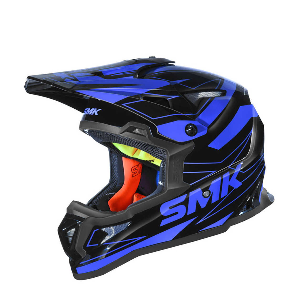 SMK Allterra Tribou Green Blue Red Helmet | Smk Green Helmet