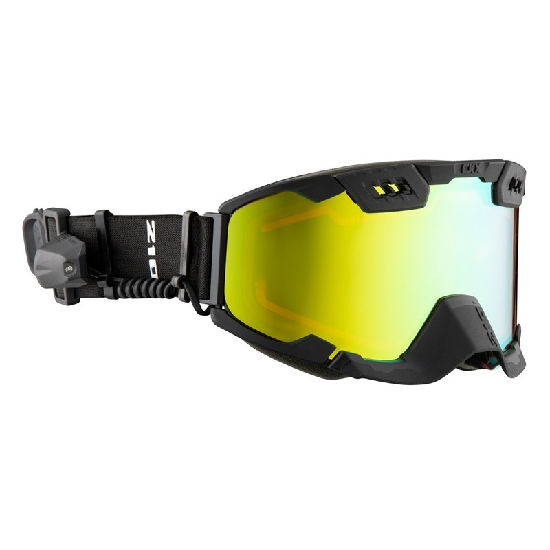 CKX Electric 210 Goggles With Controlled Ventilation For Backcountry Black Mirror Gold