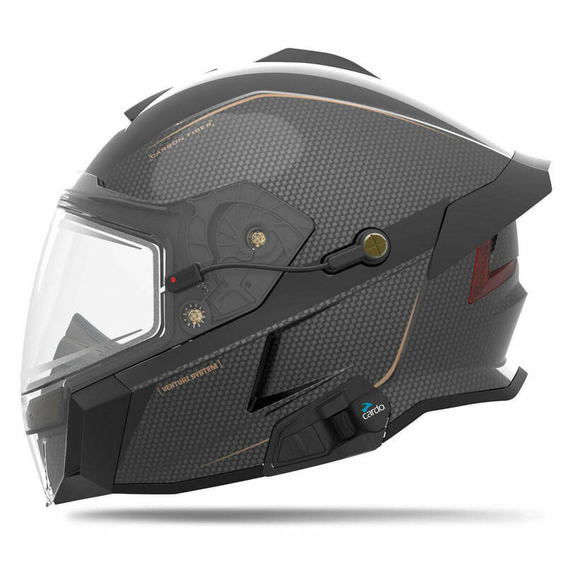 509 Delta V Carbon Commander Black Gold Helmet
