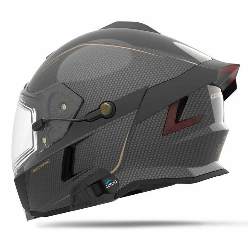 509 Delta V Carbon Commander Black Gold Helmet