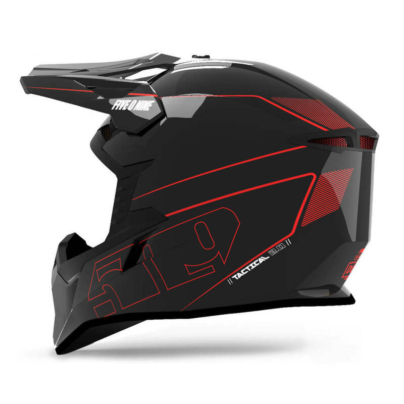 509 Youth Tactical 2.0 Offroad Black Helmet
