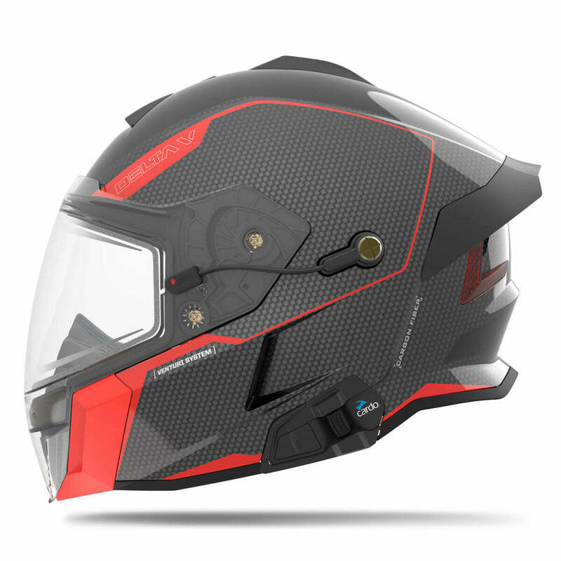 509 Delta V Carbon Commander Racing Red Helmet