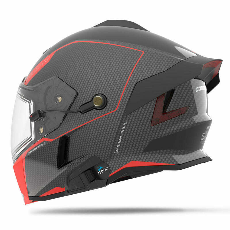 509 Delta V Carbon Commander Racing Red Helmet