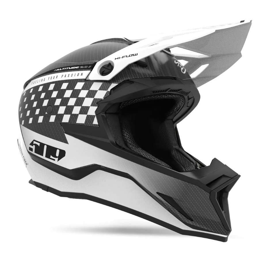 509 Altitude 2.0 Offroad Carbon Fiber Speedsta White Helmet