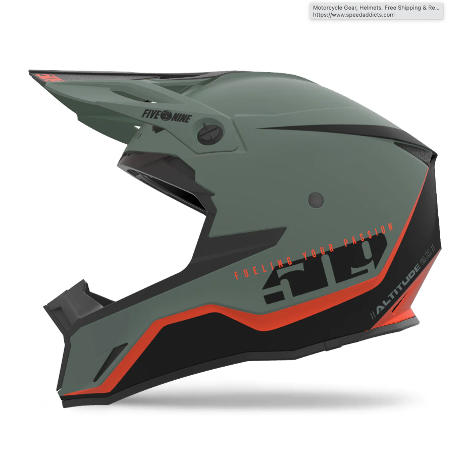 509 Altitude 2.0 Offroad Sci-Fi Green Helmet