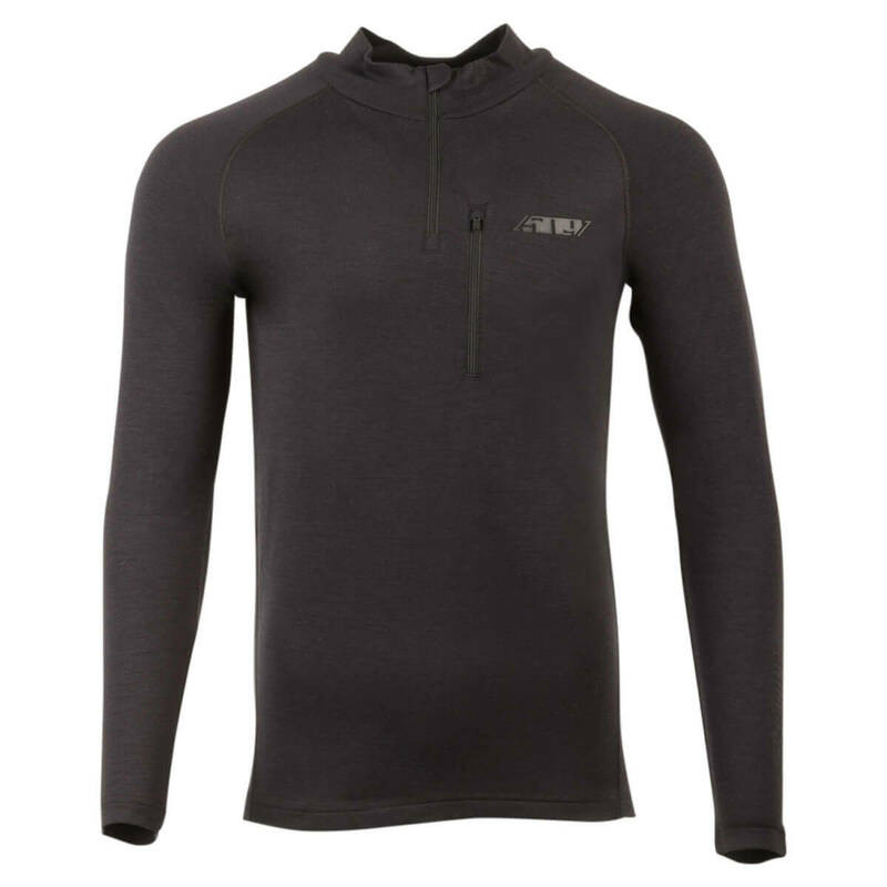 509 FZN Black Merino 1/4 Zip Shirt