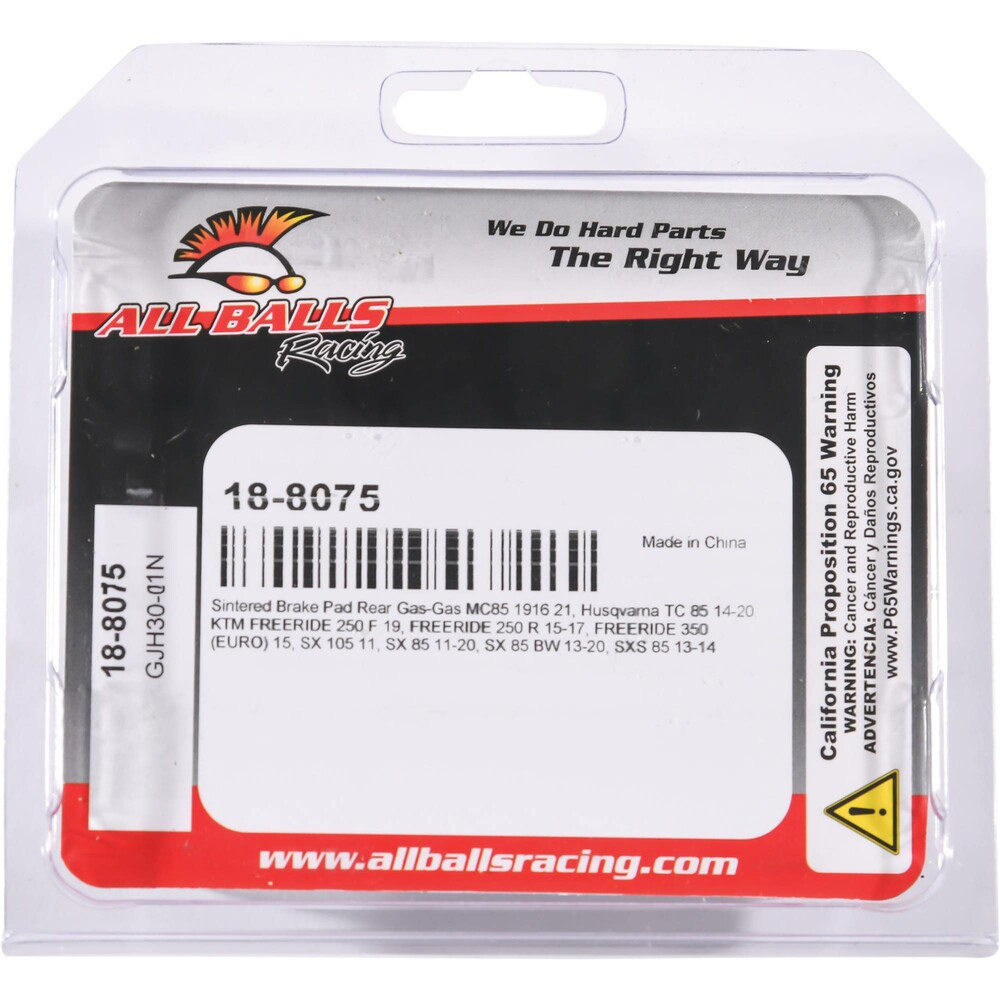 All Balls Brake Pad Kit Sintered - 18-8075