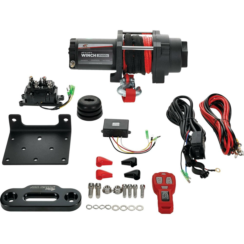 All Balls 3500Lb Synthetic Rope Winch - 431-01024
