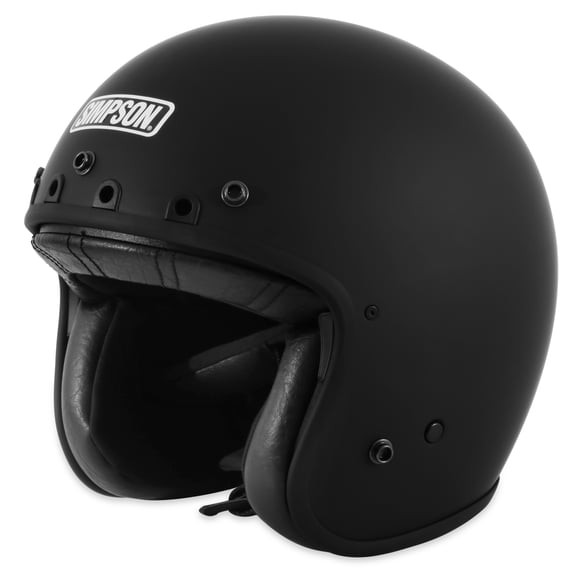 Simpson Chopper Flat Black Helmet