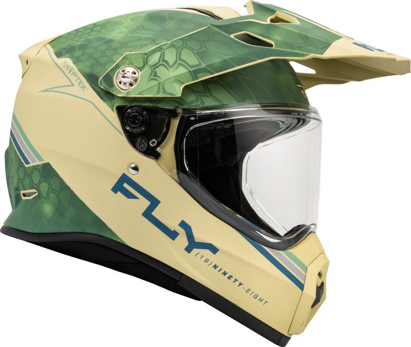 Fly Racing Trekker Kryptek Conceal Matte Tan Sage Black Helmet