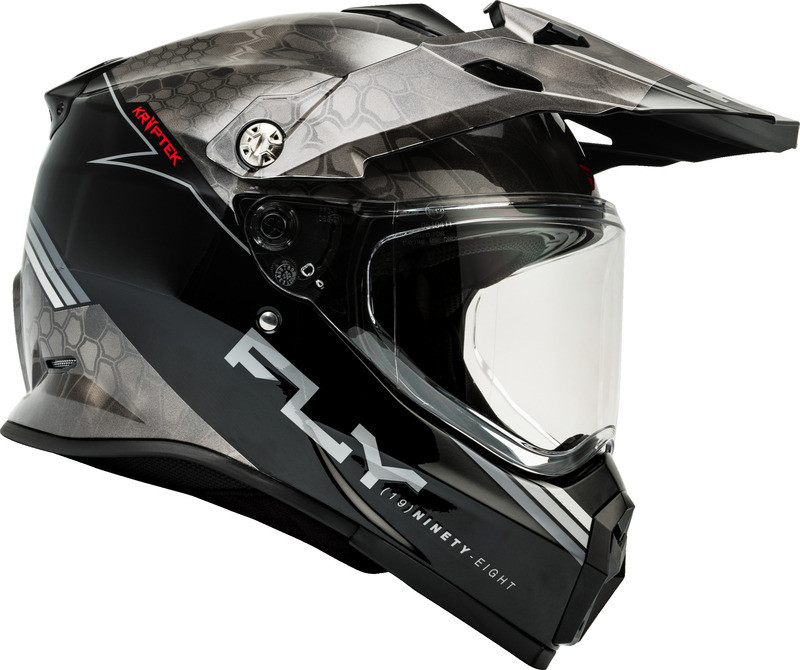 Fly Racing Trekker Kryptek Conceal Black Grey White Helmet
