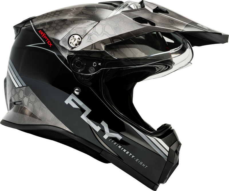 Fly Racing Trekker Kryptek Conceal Black Grey White Helmet
