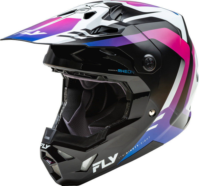 Fly Racing Formula CP Krypton White Black Purple Helmet