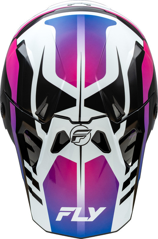 Fly Racing Formula CP Krypton White Black Purple Helmet