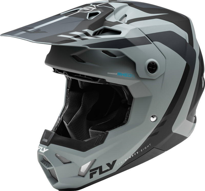 Fly Racing Formula CP Krypton Matte Grey Black Helmet