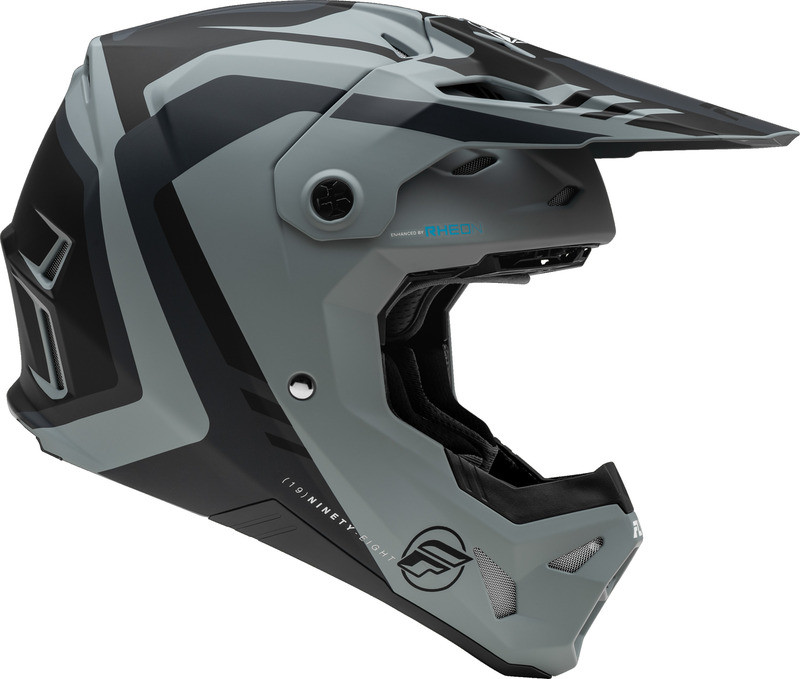Fly Racing Formula CP Krypton Matte Grey Black Helmet