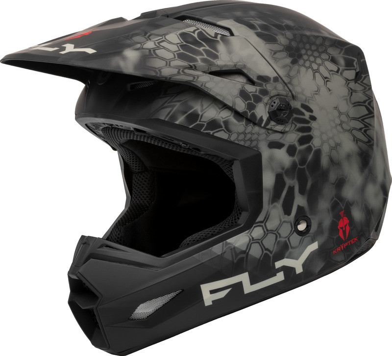 Fly Racing Kinetic SE Kryptek Matte Moss Grey Black Helmet