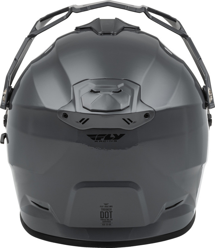 Fly Racing Trekker CW Solid Grey Dual Shield Helmet