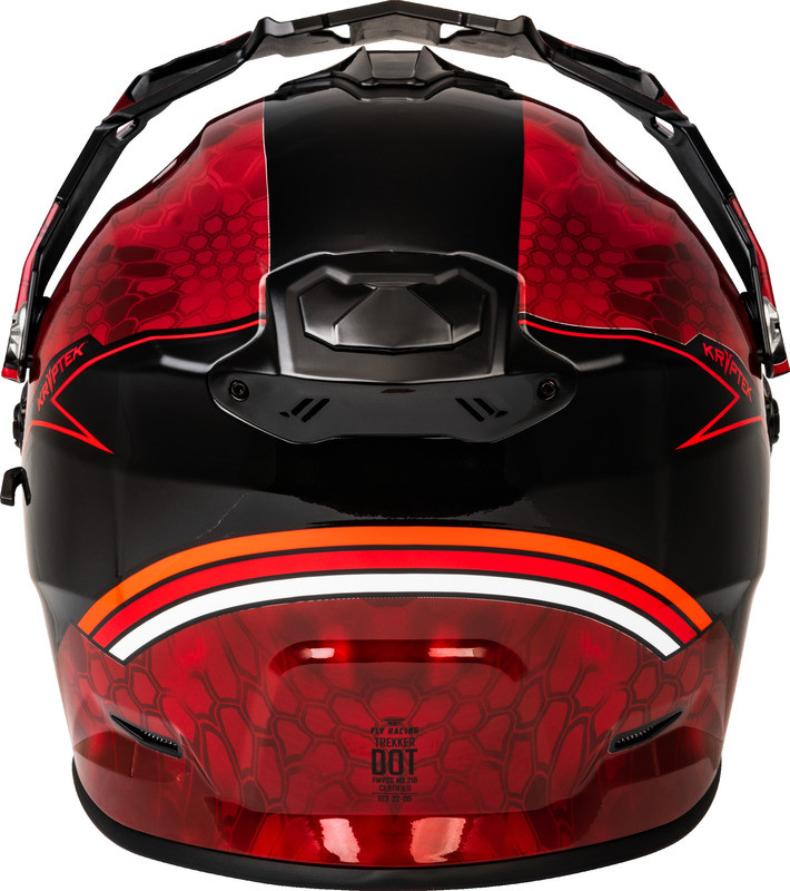 Fly Racing Trekker CW Conceal Red Black Dual Shield Helmet