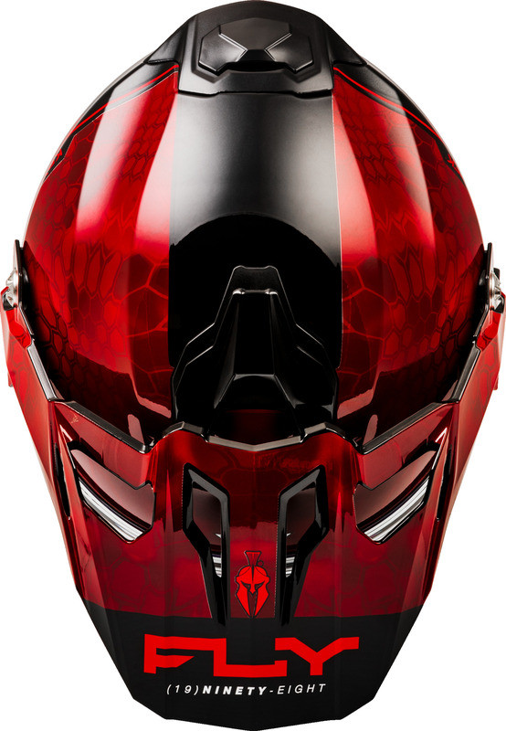 Fly Racing Trekker CW Conceal Red Black Dual Shield Helmet