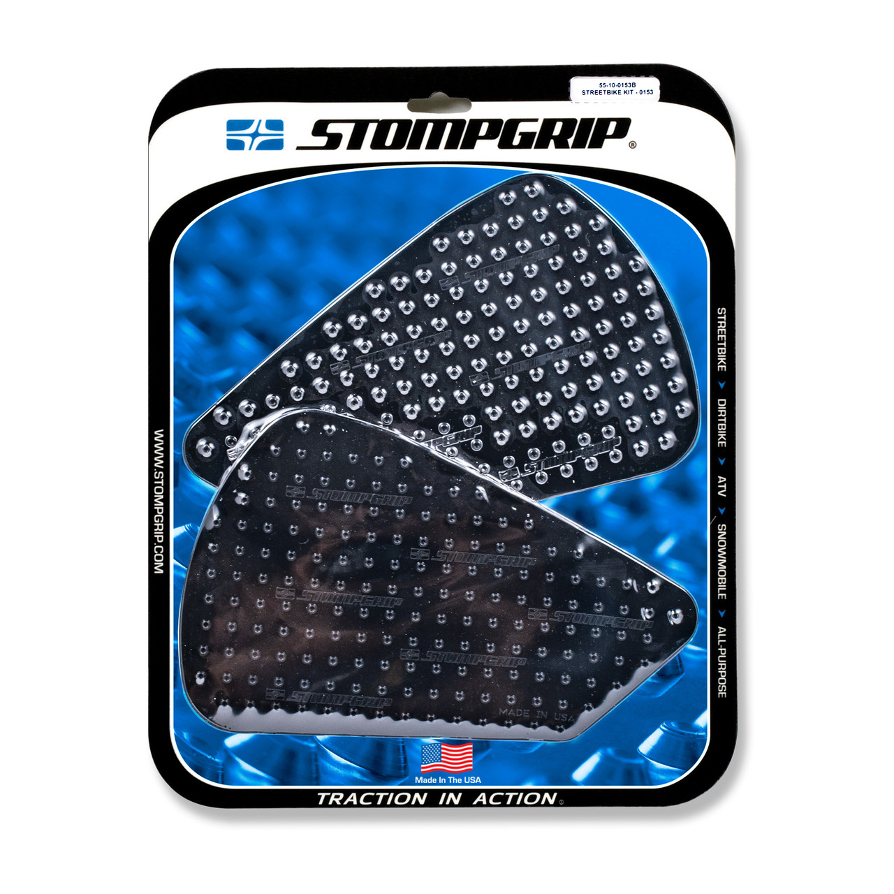 Stomp Design Tank Pad Kit Volcano Black - 55-10-0153B